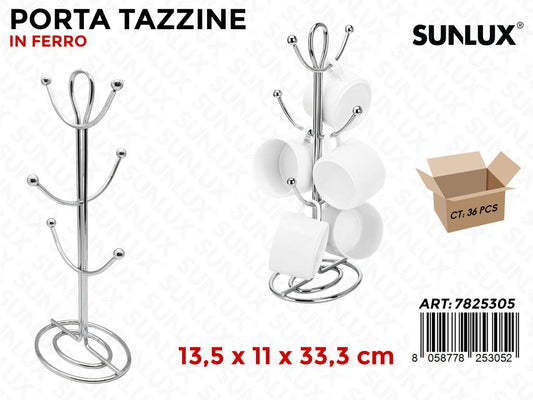 Sunlux Porta Tazzine in Ferro 13.5*11*33.3CM
