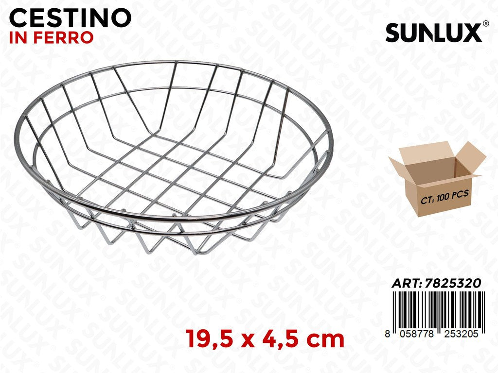 Sunlux Cestino Ferro 19.5*4.5CM