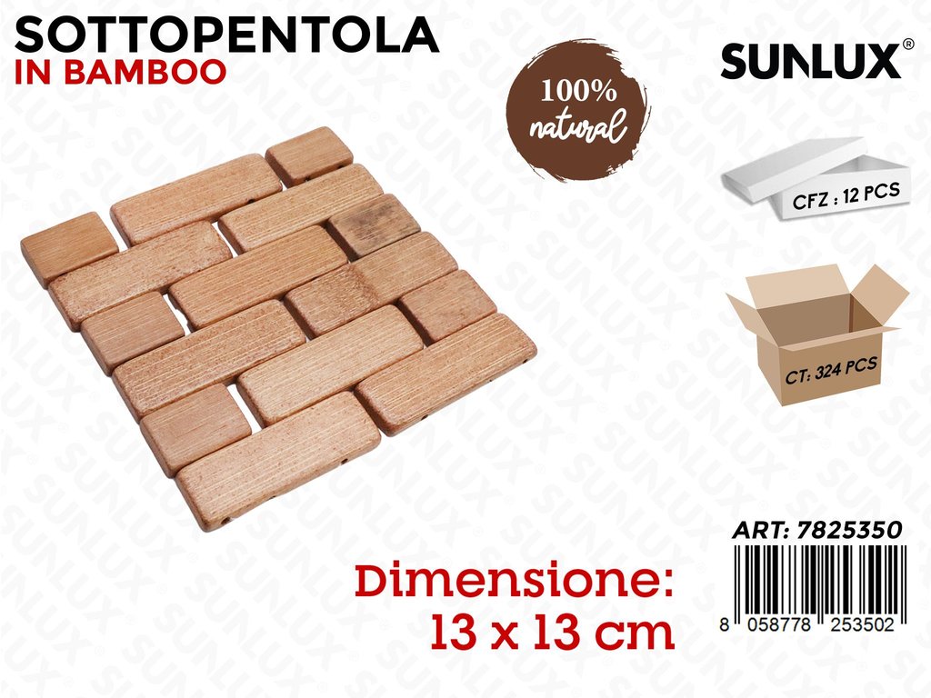 Sunlux Sottopentola Bamboo 13*13CM