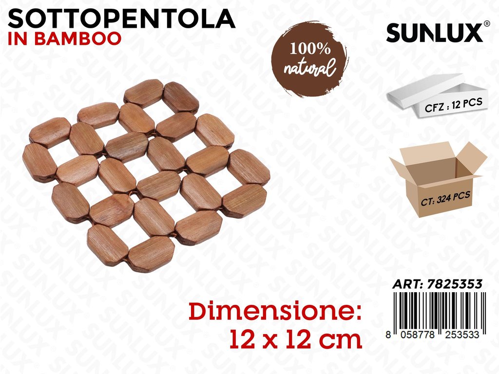 Sunlux Sottopentola Bamboo 12*12CM