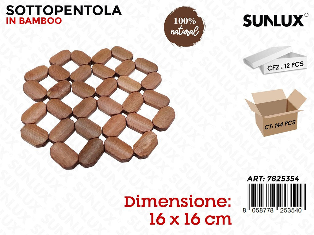 Sunlux Sottopentola Bamboo 16*16CM