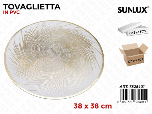 Sunlux Tovaglietta in Pvc Rilievo 38CM