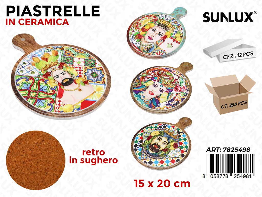 Sunlux Piastrelle in Ceramica Ass. 15*20CM