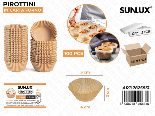 Sunlux Pirottini in Carta F. 100PCS 5*2*4CM