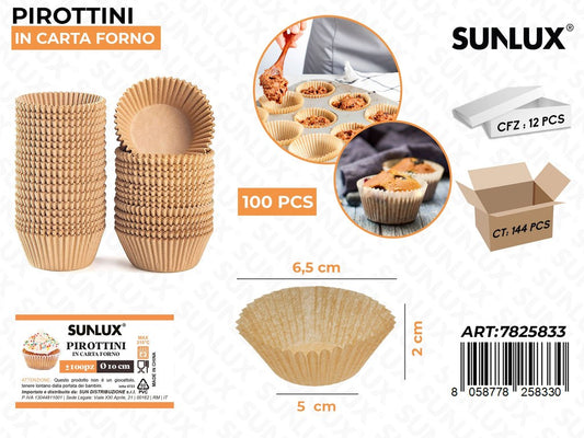 Sunlux Pirottini in Carta F. 100PCS 5*2*6.5CM