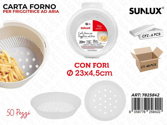 CARTA PER FRIGG ARIA C/ FORI 50PCS D.23*4.5CM