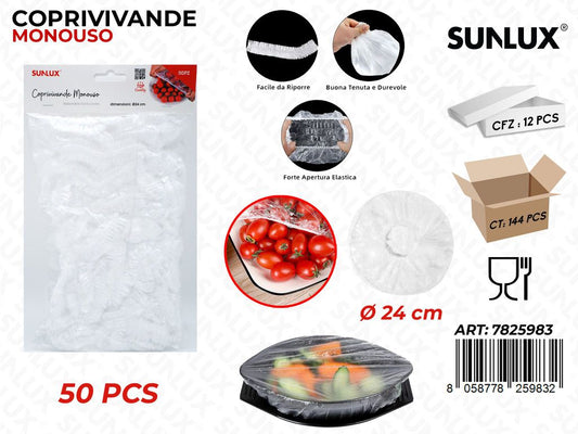 Sunlux Coprivivande Monouso 50PCS D.24CM