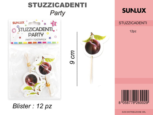 STUZZICADENTI PRUGNA 12 PCS /PZ DA 6/12**