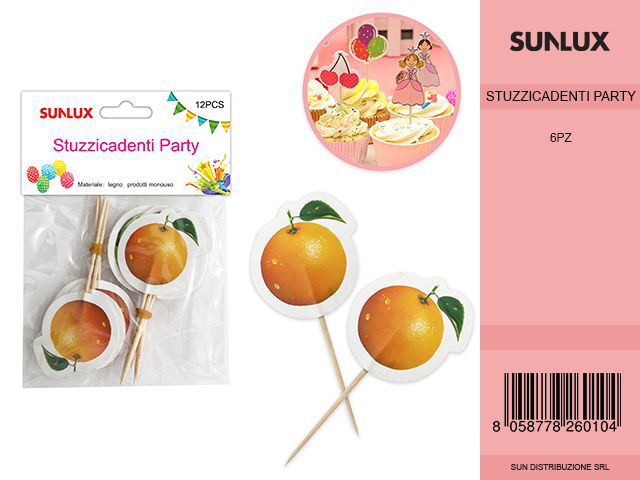 STUZZICADENTI ARANCIA 12 PCS /PZ DA 6**