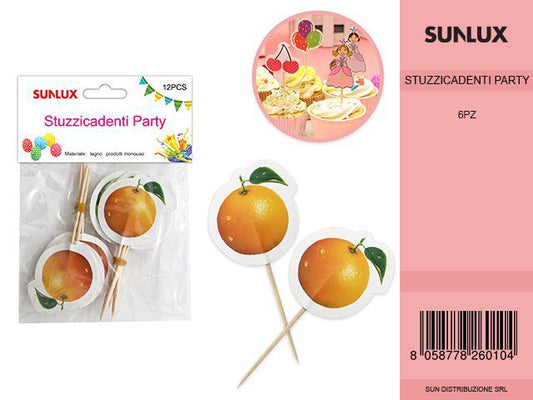 STUZZICADENTI ARANCIA 12 PCS /PZ DA 6**