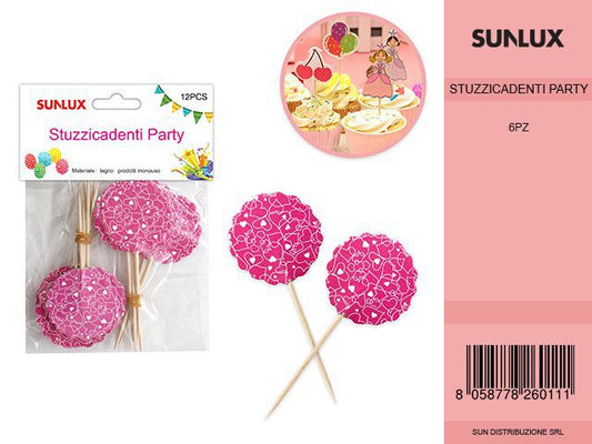 STUZZICADENTI CUORICINI 12 PCS /PZ DA 12**/6**