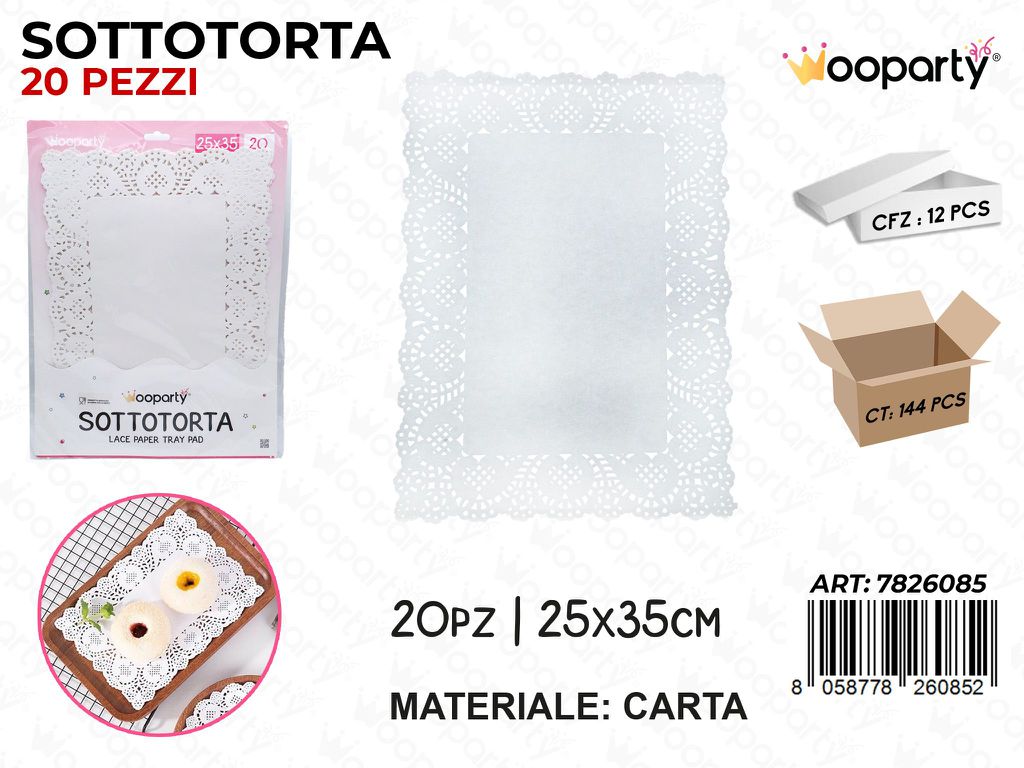Wooparty Sottotorta 20PCS 25*35CM