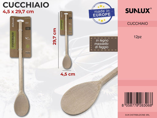 Cucchiaio in Legno di Faggio 4.5*29.7 Cm
