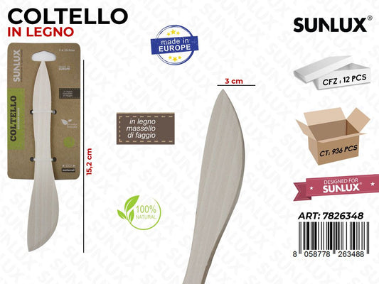 Coltello in Legno di Faggio 3*15.2CM