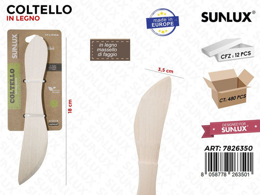 Coltello in Legno di Faggio 3.5*18 Cm
