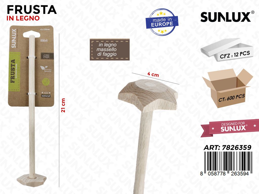 Frusta in Legno di Faggio 4*21 Cm