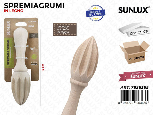 Spremiagrumi in Legno di Faggio 3.5*15CM /Pz da 6/12