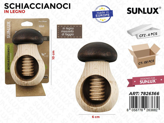 Schiaccianoci in Legno di Faggio 6*10 Cm