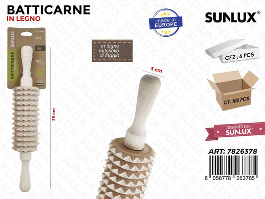 Batticarne in Legno di Faggio 3*29 Cm