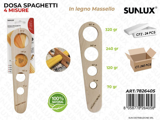 Dosa Spaghetti in Legno Massello 4 Mis.