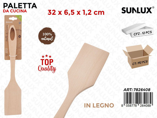 Sunlux Paletta da Cucina in Legno 32*6.5*1.2CM
