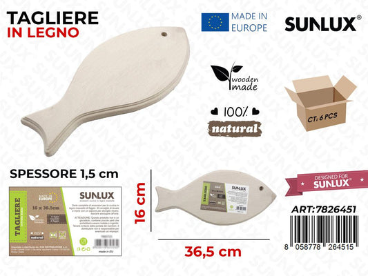 Tagliere Legno di Faggio 16*36.5 Cm