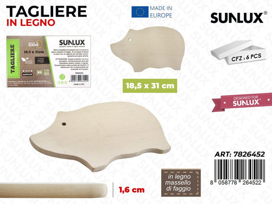 Tagliere Legno di Faggio 18.5*31*1.6CM