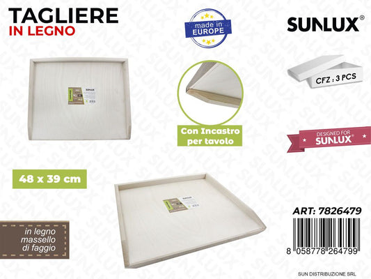 Tagliere Legno di Faggio 48*39CM