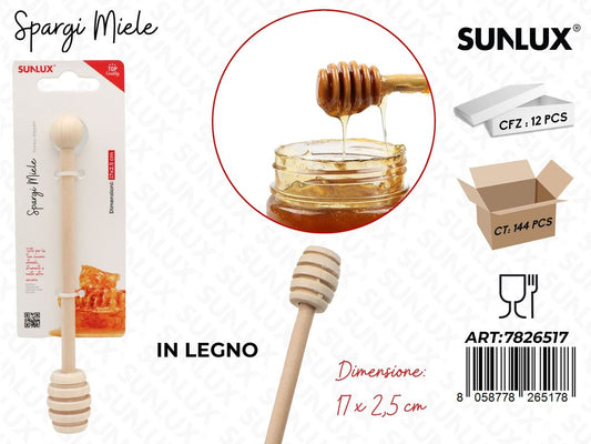 Sunlux Spargi Miele in Legno 17*2.5CM