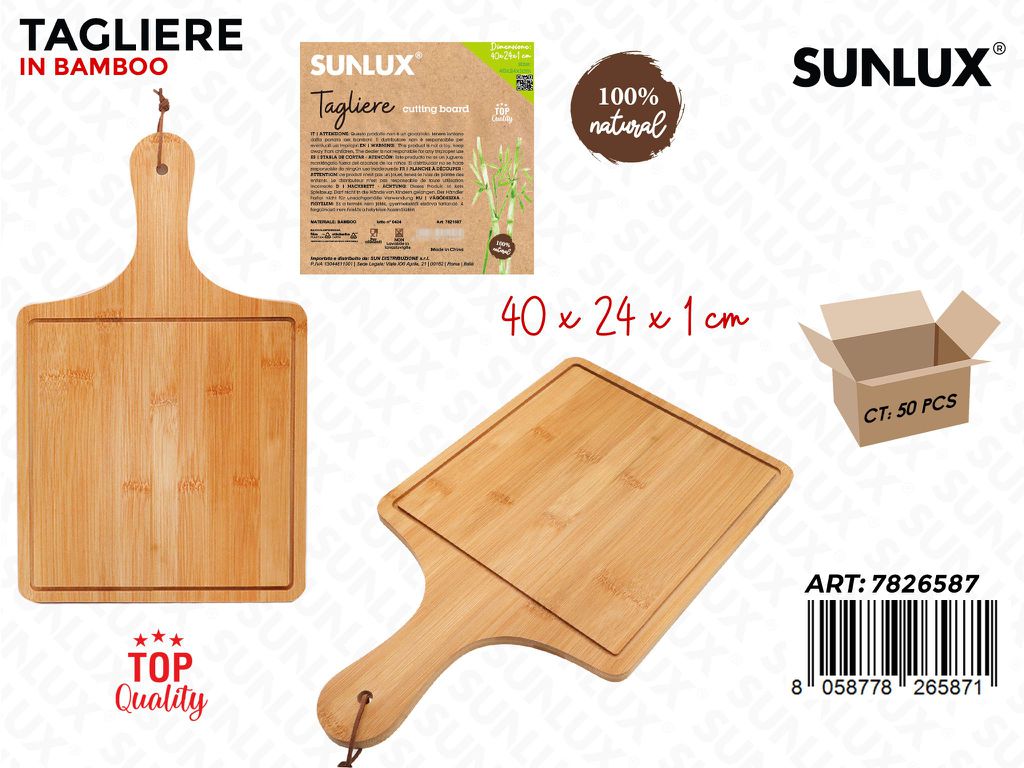 Sunlux Tagliere in Bamboo 40*24*1CM