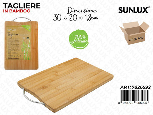 Sunlux Tagliere in Bamboo 30*20*1.8CM