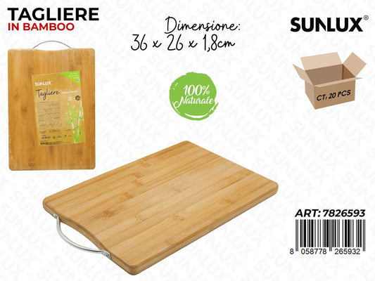 Sunlux Tagliere in Bamboo 36*26*1.8CM