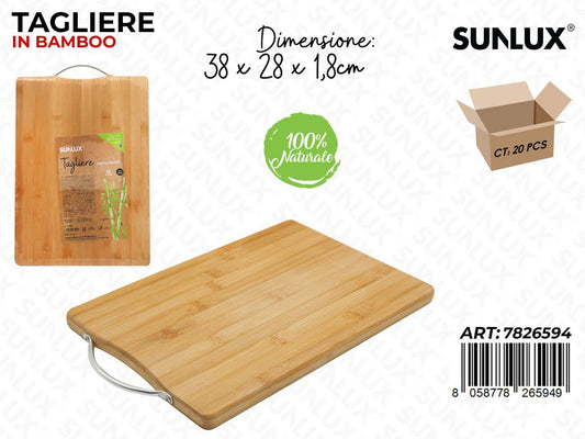 Sunlux Tagliere in Bamboo 38*28*1.8CM