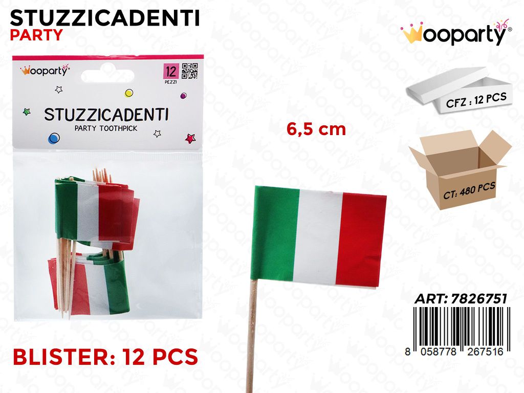 STUZZICADENTI 12PCS 6.5CM