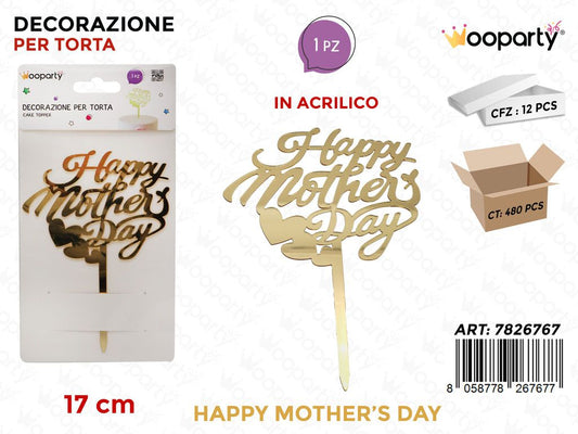 DEC. PER TORTA H. MOTHER DAY 17CM