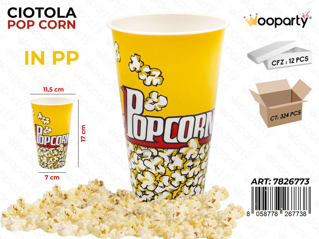 CIOTOLA POP CORN IN PP 7*17*11.5CM /PZ DA 12**