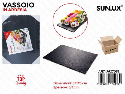 Sunlux Vassoio in Ardesia Rett. 35*25*0.5CM