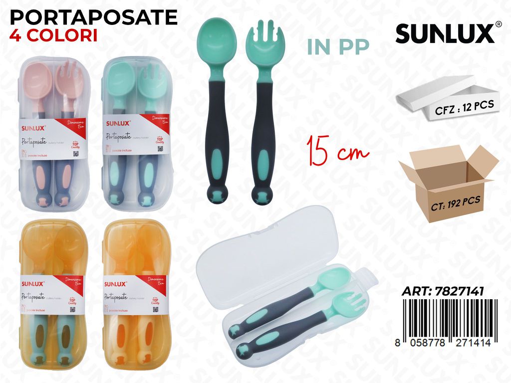 Sunlux Portaposate in Pp Col. Ass. 15CM
