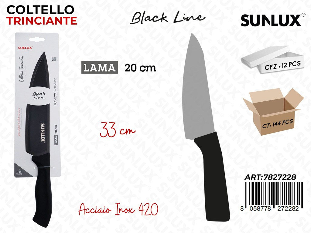 Sunlux Coltello Trinciante Black Line Inox 420 33*20CM