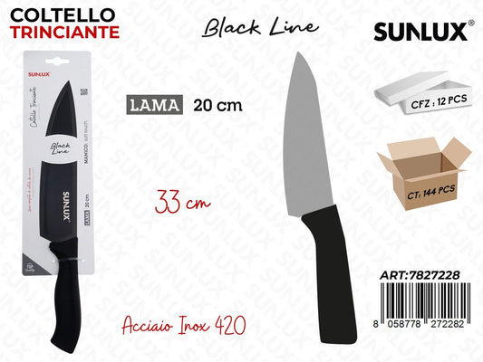 Sunlux Coltello Trinciante Black Line Inox 420 33*20CM