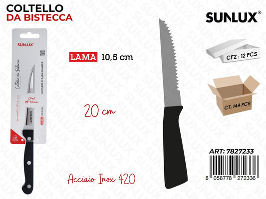 Sunlux Coltello da Bistecca Acc.inox 420 20*10.5CM