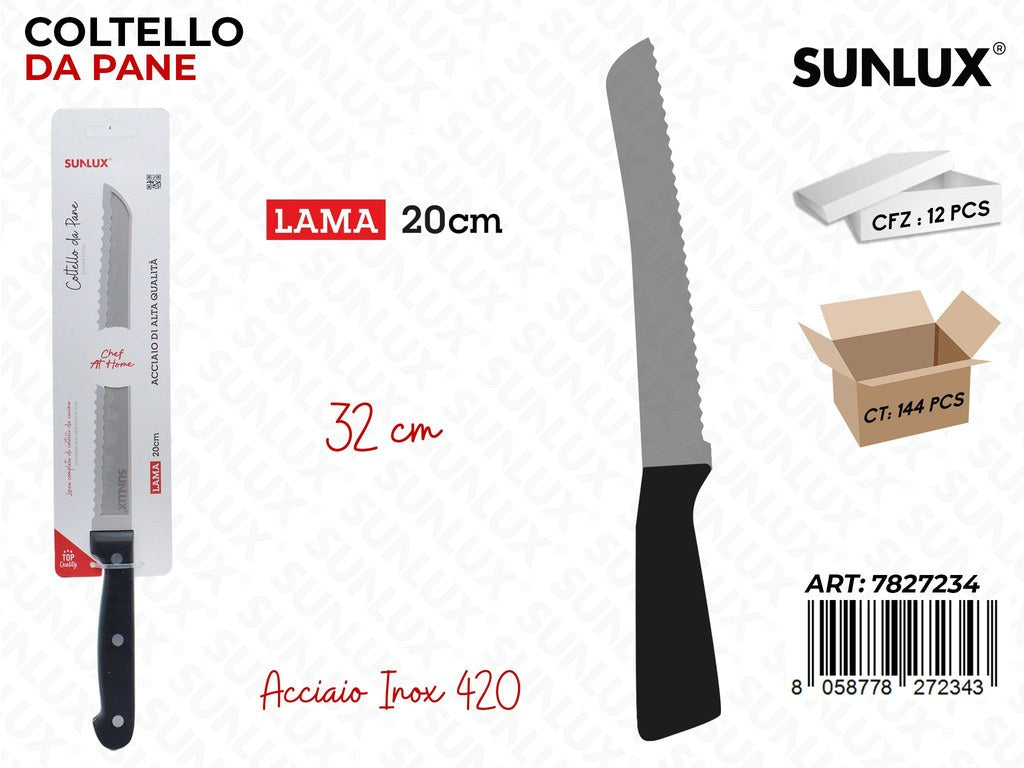 Sunlux Coltello da Pane Acc.inox 420 32*20CM