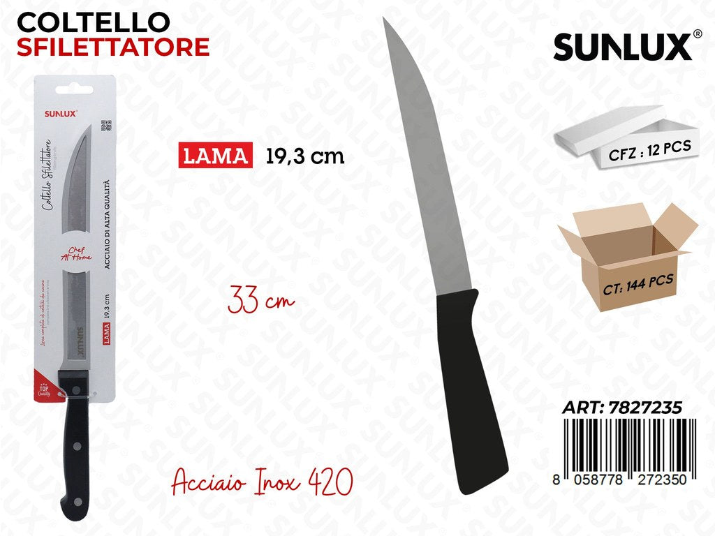 Sunlux Coltello Sfilettatore Acc.inox 420 33*19.3CM