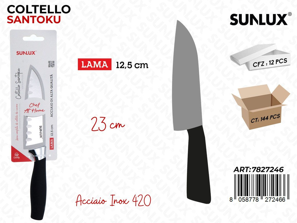 Sunlux Coltello Santoku Inox 420 23*12.5CM