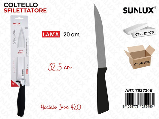 Sunlux Coltello Sfilettatore Inox 420 32.5*20CM