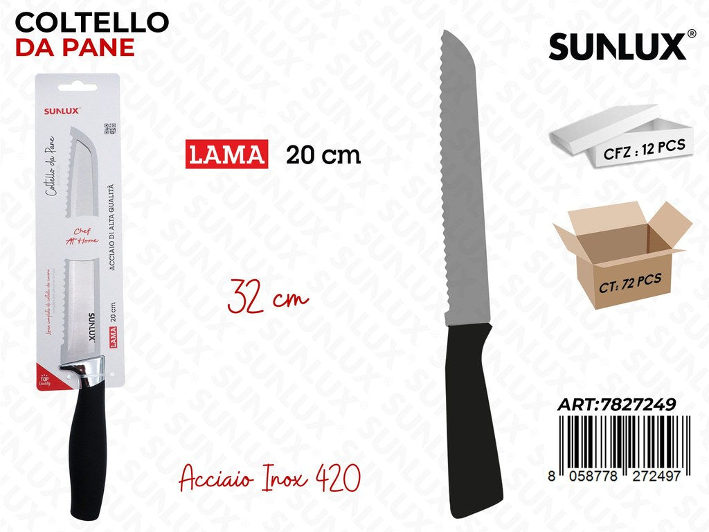 Sunlux Coltello da Pane Inox 420 32*20CM