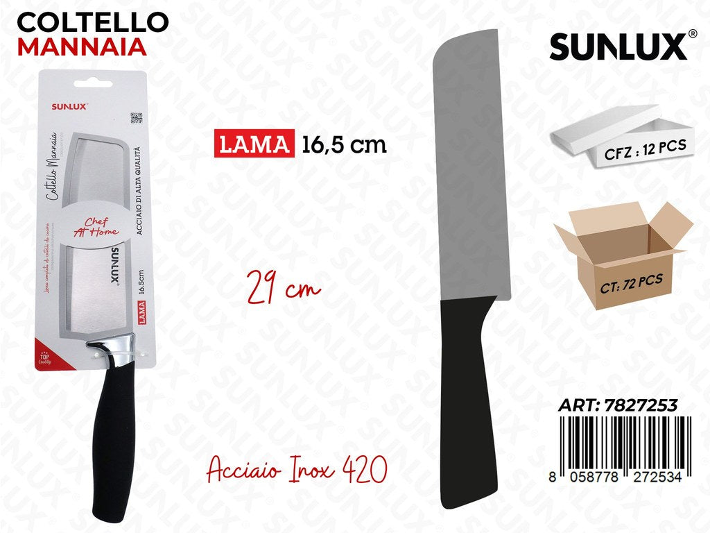 Sunlux Coltello Mannaia Inox 420 39*16.5CM