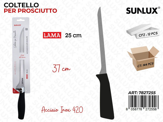 Sunlux Coltello Prosciutto Inox 420 37*25CM