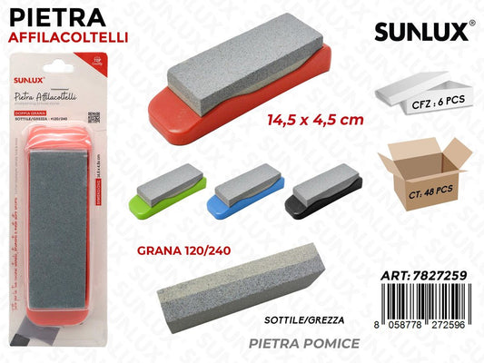 Sunlux Pietra Affila Coltelli 120/240 14.5*4.5CM