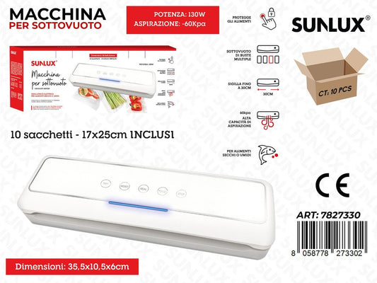 Sunlux Macchina Sottovuoto 35.5*10.5*6CM